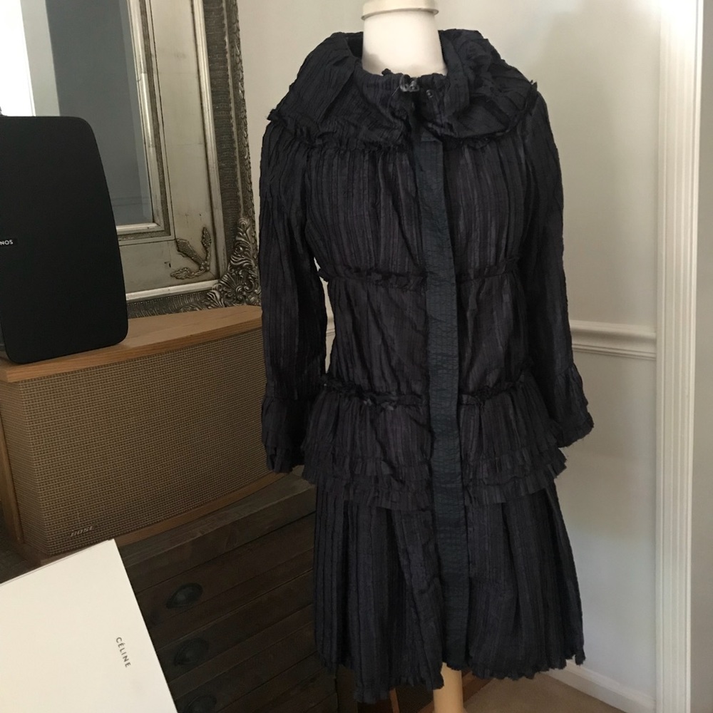 NWT Ermanno Scervino Navy Zip Jacket, SZ 38